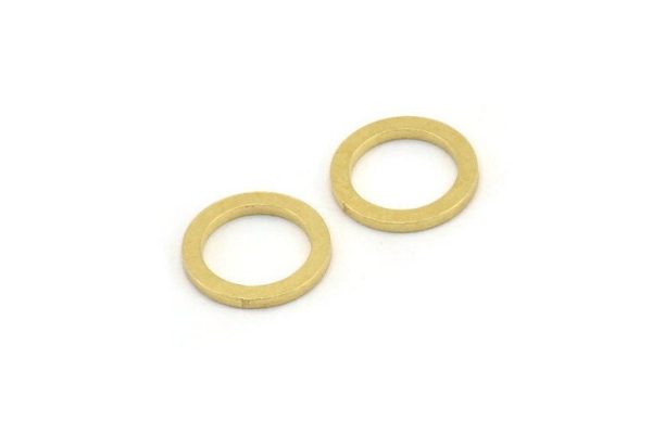 11mm Circle Connector, 50 Raw Brass Circle Connectors (11x1.5x1mm) A3909 For Cheap