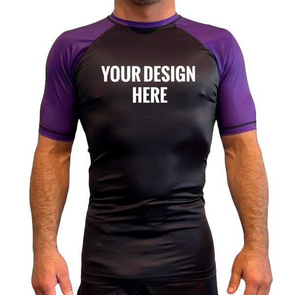 66 Jiu-Jitsu (CCSO) All Black Ranked Short Sleeve Rash Guards #849 on Sale - Image 5