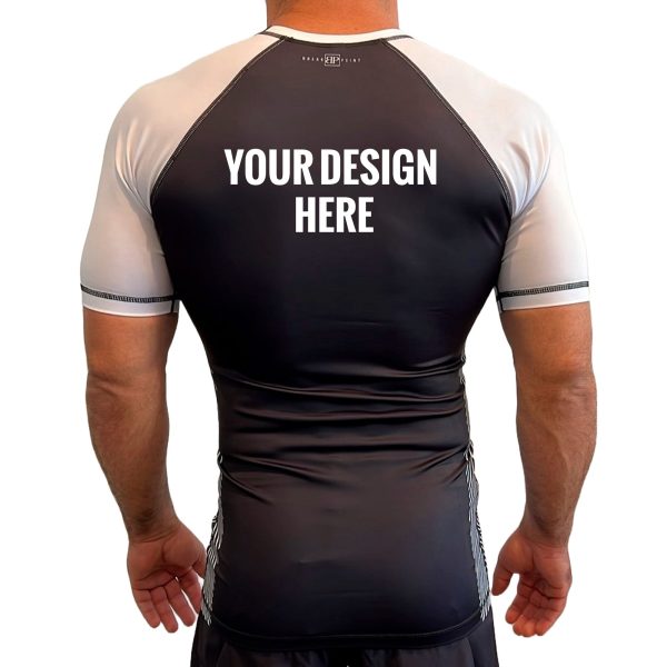 66 Jiu-Jitsu (CCSO) All Black Ranked Short Sleeve Rash Guards #849 on Sale - Image 3