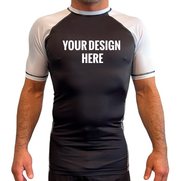 Dark Matter Jiu-Jitsu All Black Ranked Short Sleeve Rash Guards #1431 Online Sale - Image 2